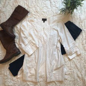 Dana Buchman Cream Tunic